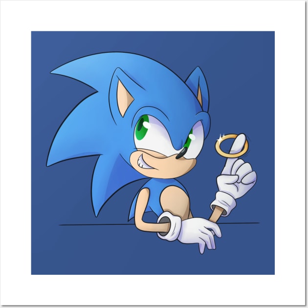 Sonic the Hedgehog Wall Art by SpookytheKitty2001